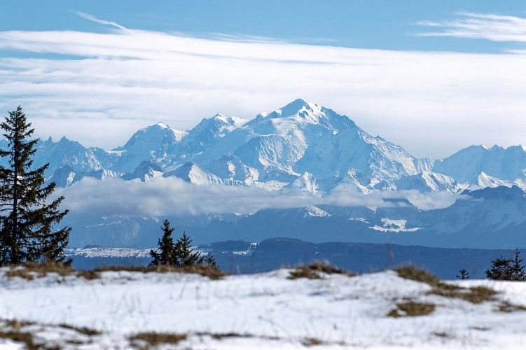 Schneeschuhpfad von Menthières nach La Poutouille