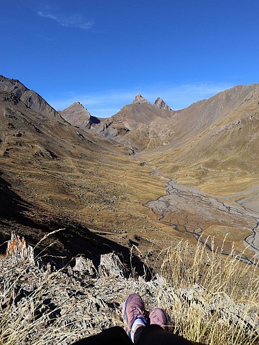 Montée au glacier Lombard depuis le lac du Goléon_La Grave