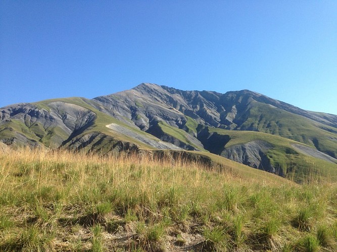 Vue sur le pic du Mas de la Grave