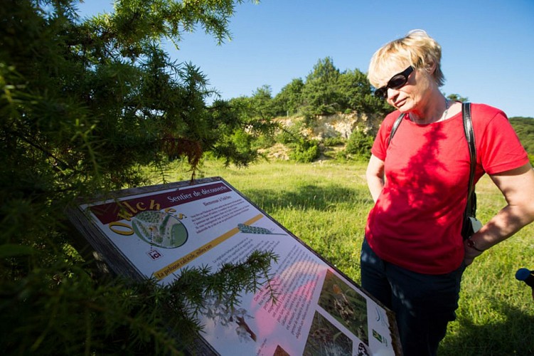 Les trois paroisses - Pupitre du sentier de découverte