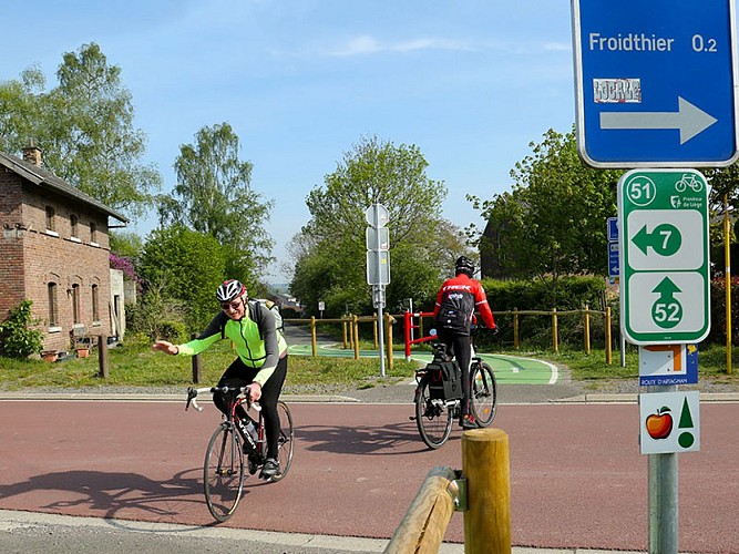 Wandel- en fietstochten - Fietstoer Val-Dieu bruin