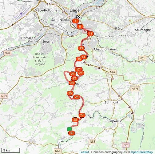 Carte - Balades Vélos-Trains & Paysages - La Vallée de l’Ourthe