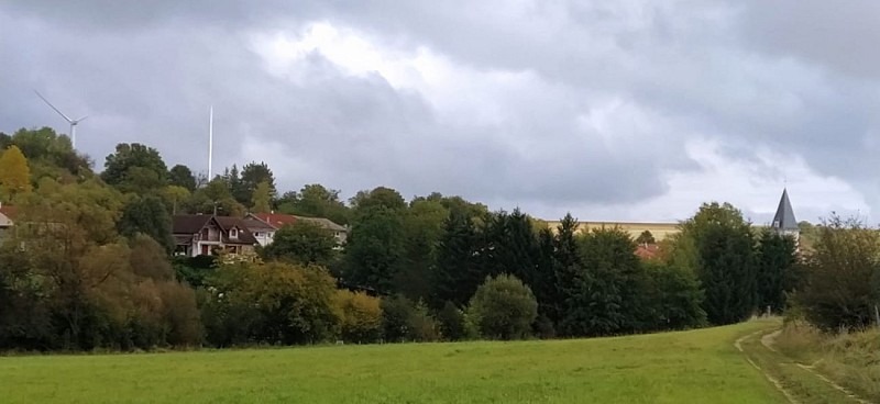 Les éoliennes de Laneuville au Rupt  parcours 1