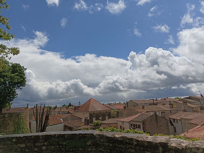 En hauteur de Chef-Boutonne, vue depuis l'église