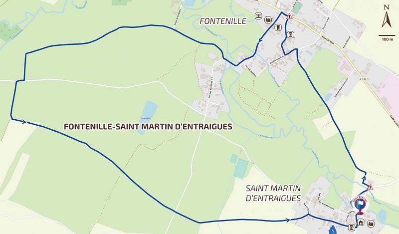 Cartographie Citer publicité "Entre fontaines et rivière" 2021