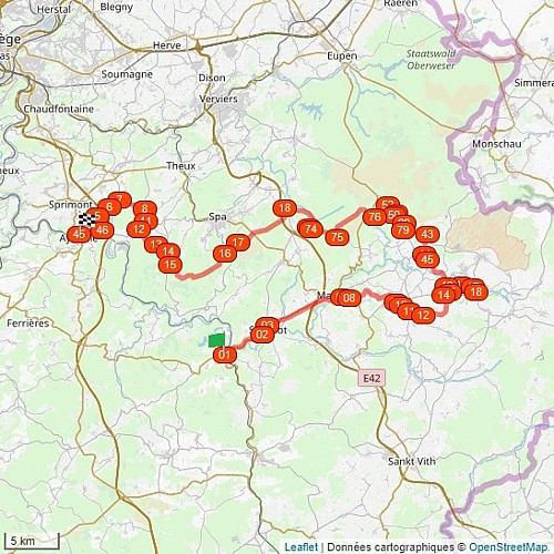Karte - Fahrrad–Zug & Landschaften - La Vecquée