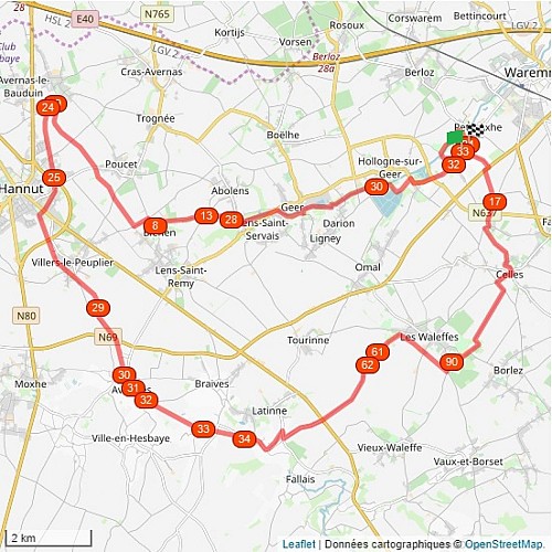 Map - Cycling and hiking tours - The “grigne-dints” bike ride