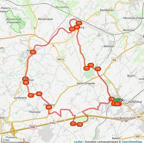 Karte - Rad- und Wandertouren - Die regionale Tour