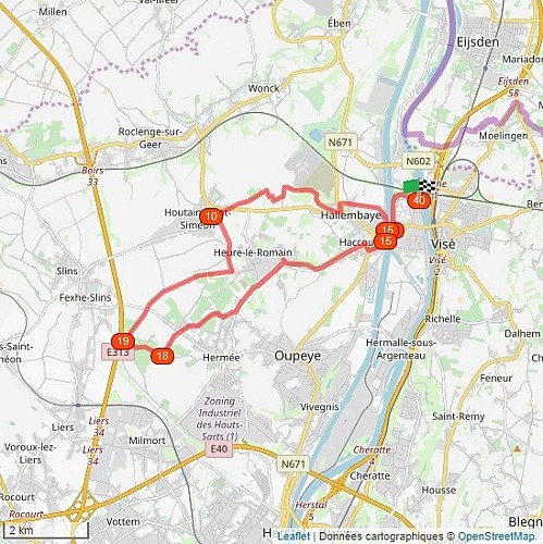 Map - Cycling and hiking tours - Basse-Meuse