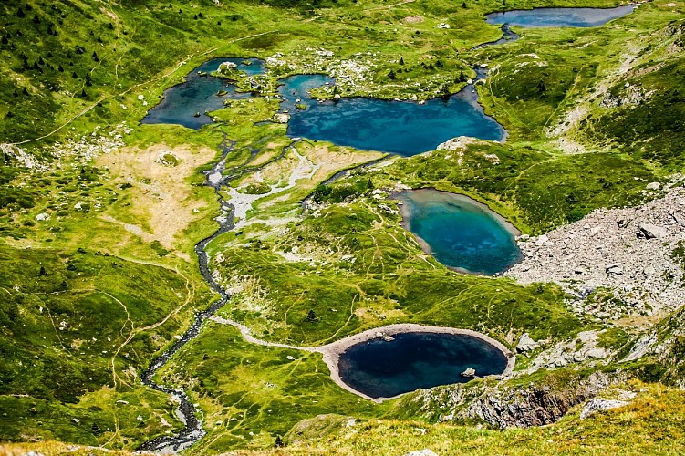 el Lago Fourchu y el altiplano de los lagos