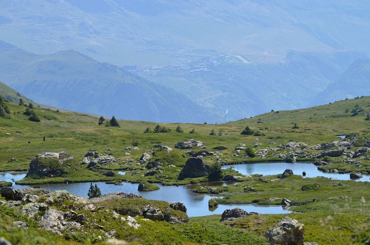el Lago Fourchu y el altiplano de los lagos