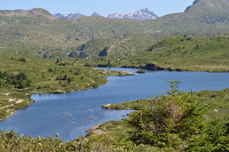 el Lago Fourchu y el altiplano de los lagos