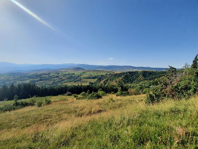 Vue sur la Cerdagne depuis le début de l'itinéraire