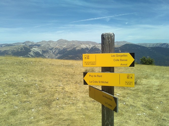 Le Puy de Rent depuis Annot