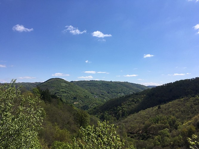 Mountain bike route - From Montsalvy to the Goul Valley