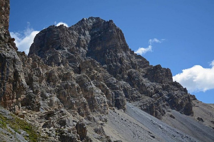 La Tête de Moïse, (3104 m), vallon de l'Oronaye, commune de Larche dans l' Ubayette.