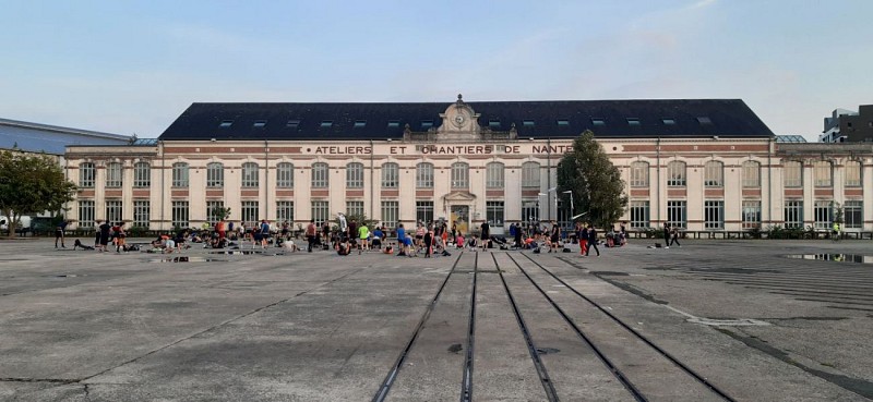 Bord de Loire Ile de Nantes à vélo