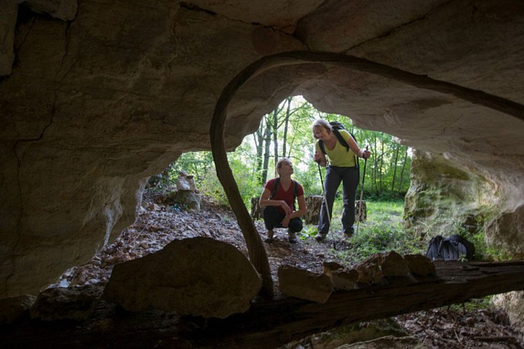 Par la voie verte - Grotte