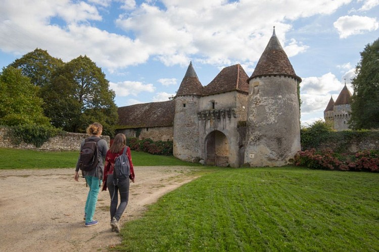 Les coteaux de l'Abloux - Passage vers le château de Chazelet