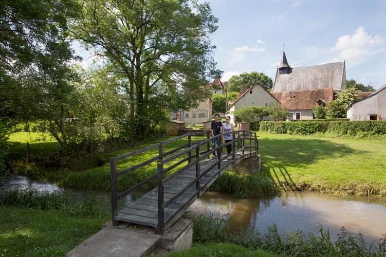 Passage au-dessus de la Boudre à Luzeret
