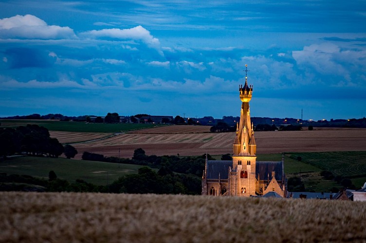 Panorama sur la Basilique Saint-Materne de Walcourt