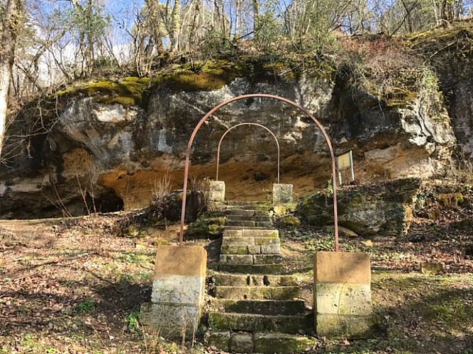 Forêt dép. de Campagne en hiver - escalier ©A (9)