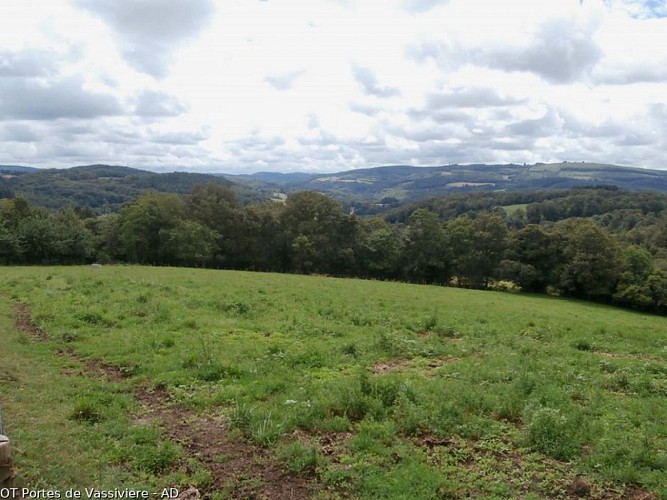 Vue sur les monts du Limousin