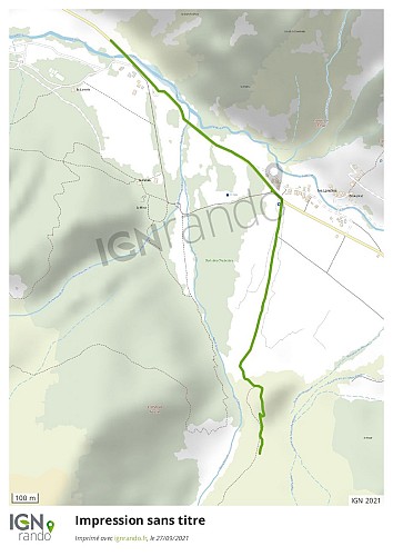 Icefall from Pont Baudin (snowshoeing and/or walking)