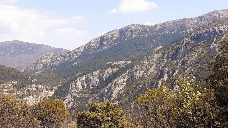 En quittant Peille...