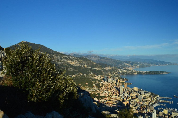 Le Mont Agel, Monaco et le Cap Martin