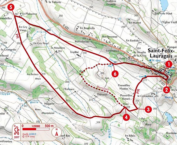 trace sentier des fourches