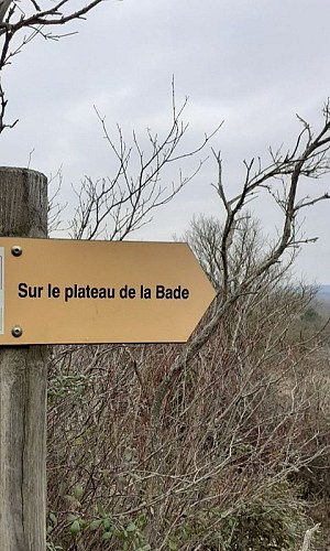 Sur le plateau de la Bade