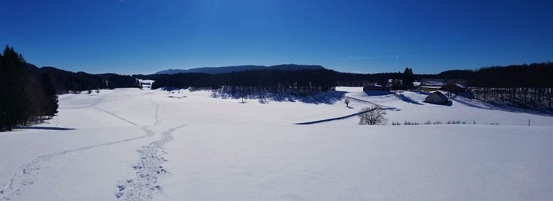 Snowshoeing trail: Les Orgières