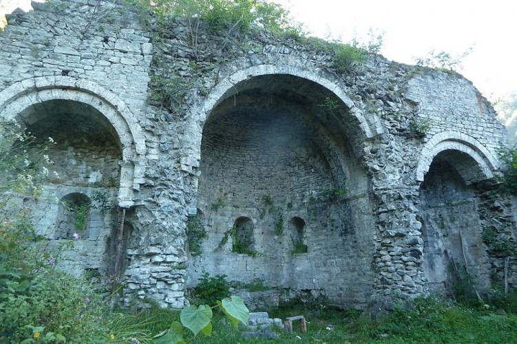 Les ruines de l'abbaye de Saint-Orens