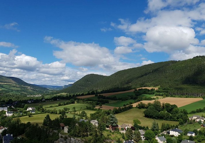 Vallée du Lot, vue sur Chanac