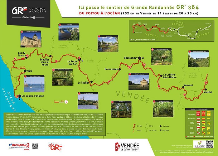 GR® 364 : de La Roche-sur-Yon aux Sables-d'Olonne, en 4 jours