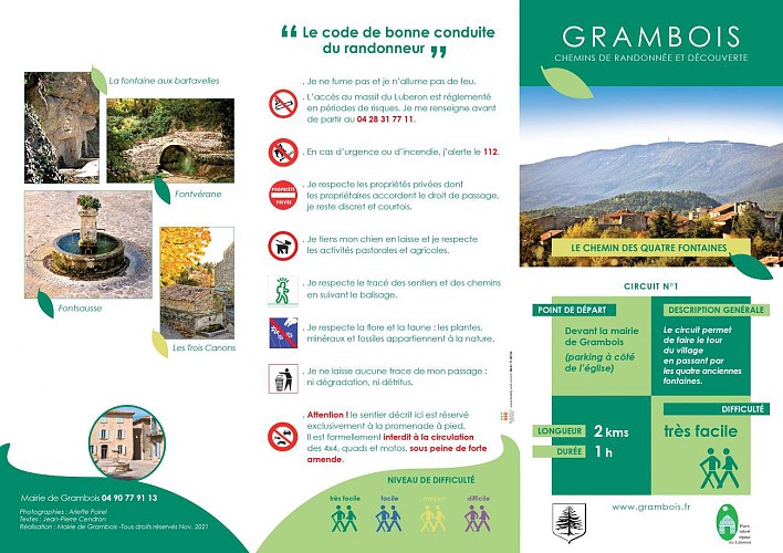 Chemin des quatres fontaines - Grambois