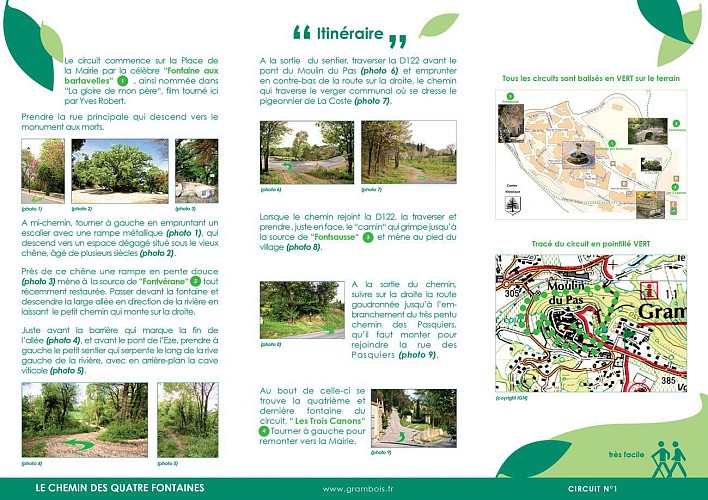 Chemin des quatres fontaines - Grambois