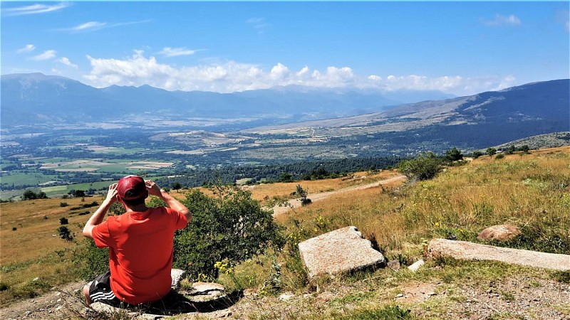 Vue sur la Cerdagne depuis le Belloc
