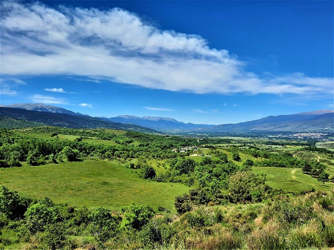 Vue sur la Cerdagne espagnole depuis Nahuja