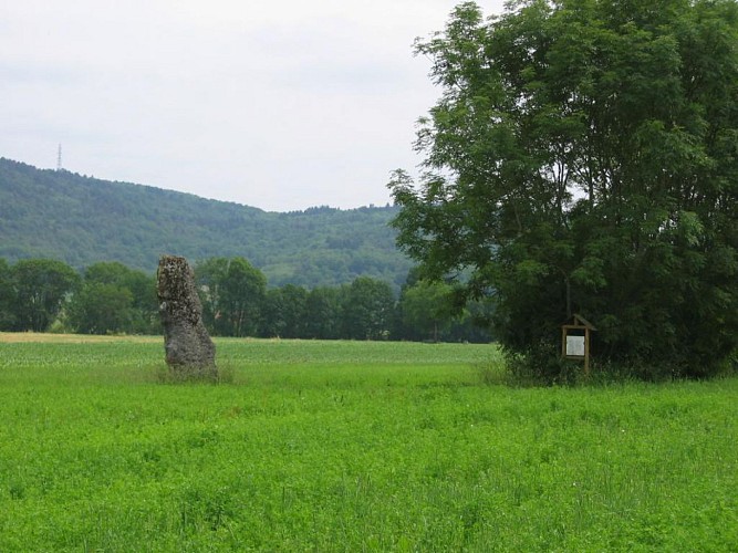 Menhir of Pierre and fords of Suran