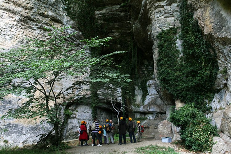 Corveissiat's cave and outcrop