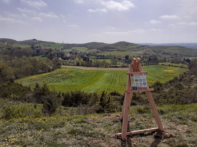 Chevalet jalonnant le parcours