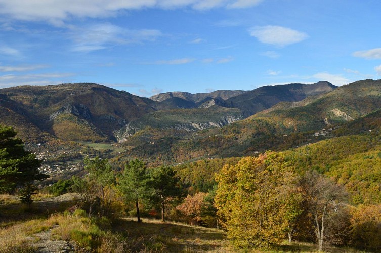 Gorges du Piaon depuis le Mont Agaisen