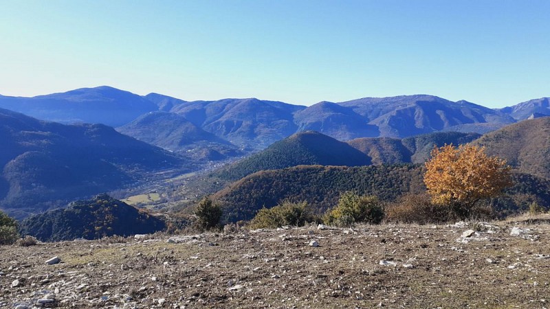 Bassin de Sospel, Agaisen, Barbonnet et Lavina depuis le Mont Grazian