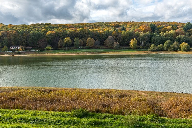 Vue sur plan d'eau