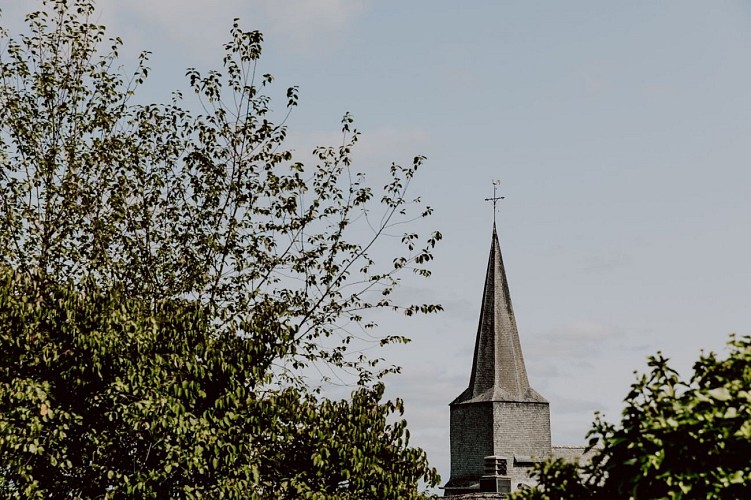 Church steeple in Philippeville