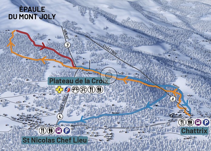 Itinéraire de ski de randonnée alpin - Les Chattrix / Porcherey