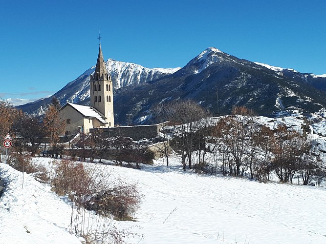 L'anello per racchette da neve Pra Long - comprensorio sciistico di Serre Chevalier