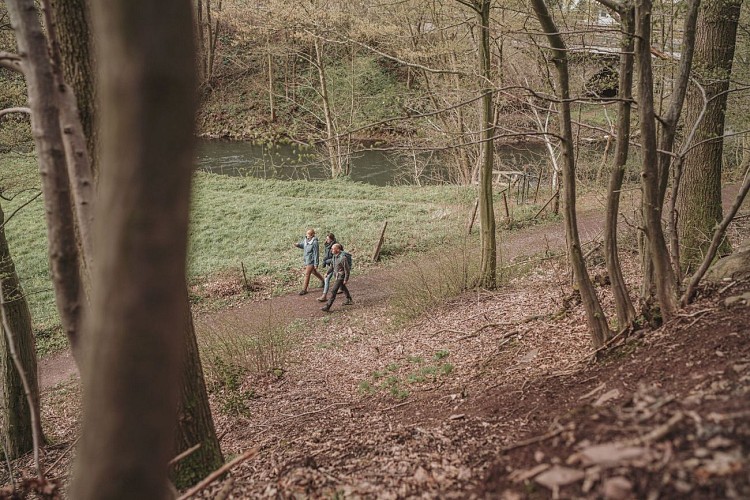 Wandelaars in Ham-sur-Heure/Nalinnes